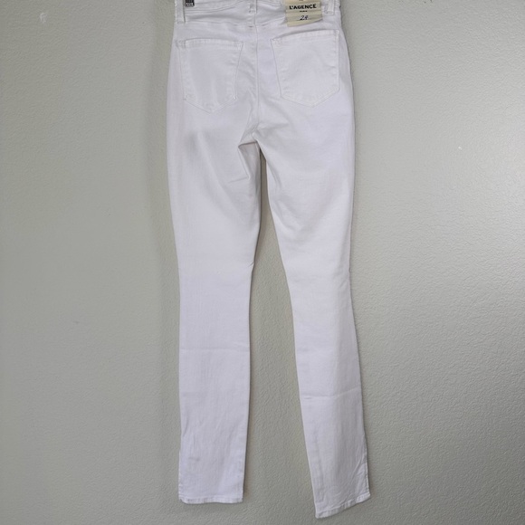 NWT L'Agence Josie High Rise Skinny Split Side Hem Jeans 24 - Picture 5 of 8